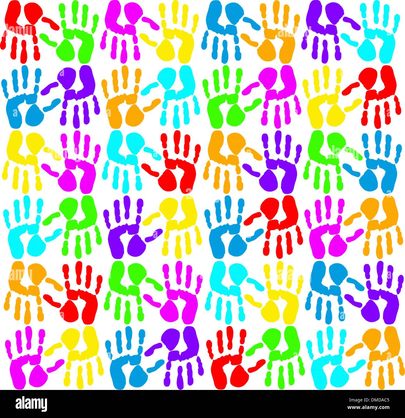 Handprints Stock Vector Images - Alamy
