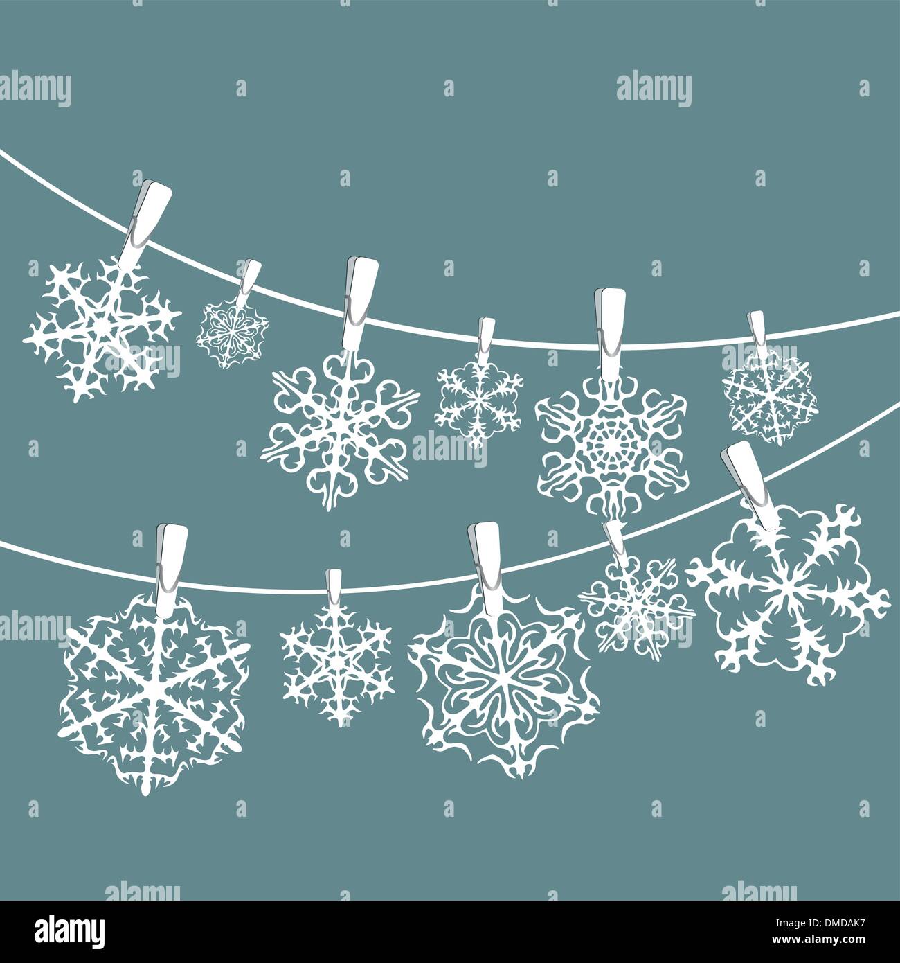 Vector set of snowflakes background Stock Vector Image & Art - Alamy