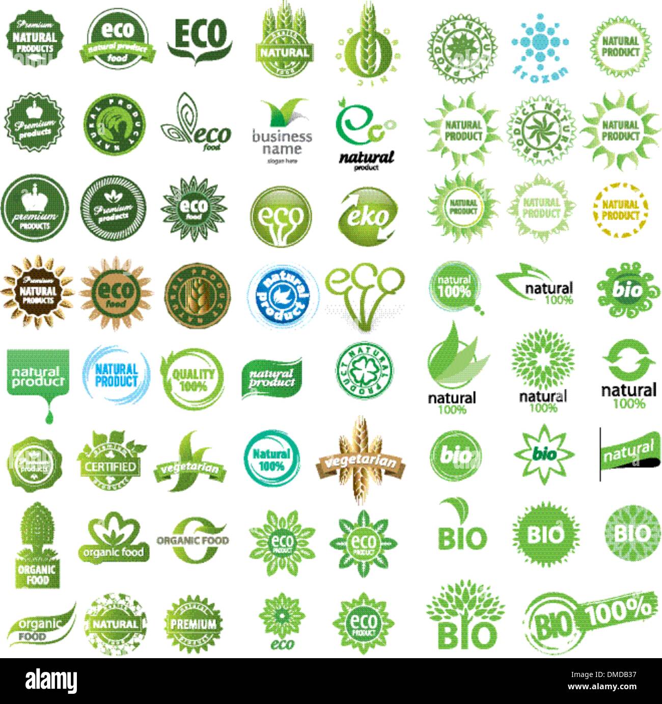 collection of vector eco sign Stock Vector
