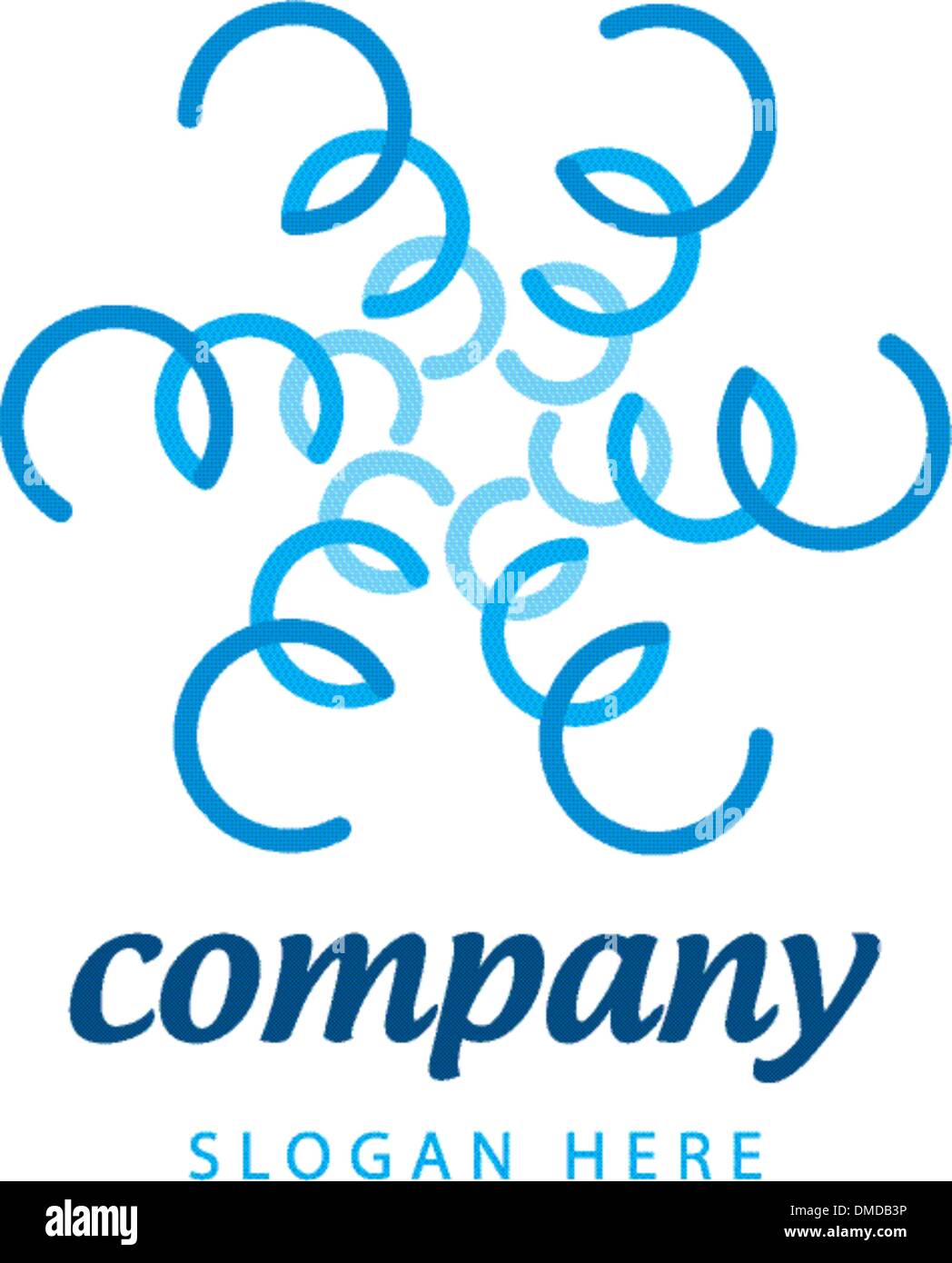 logo blue plants Stock Vector