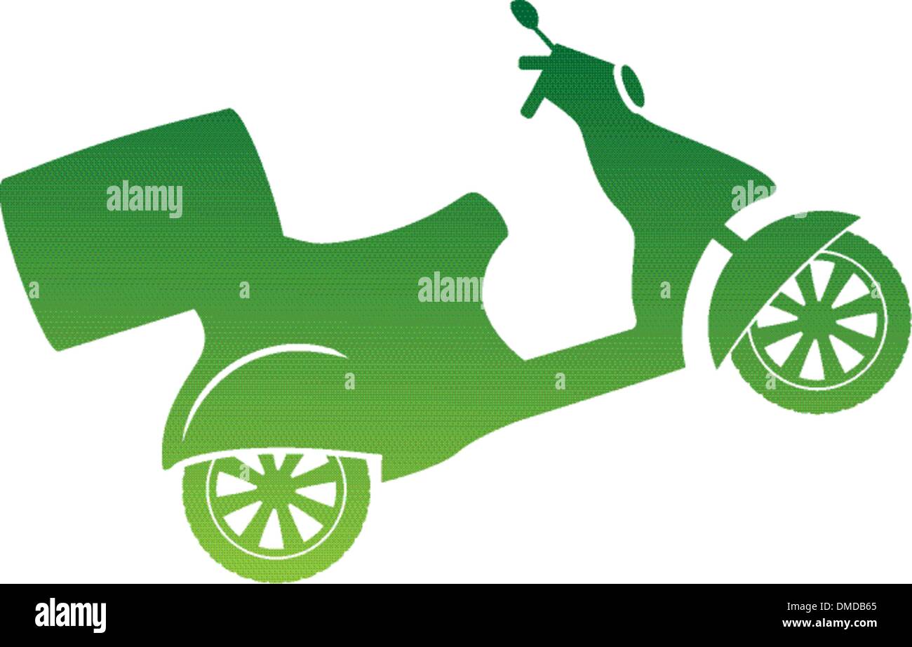 Scooter silhouette Stock Vector