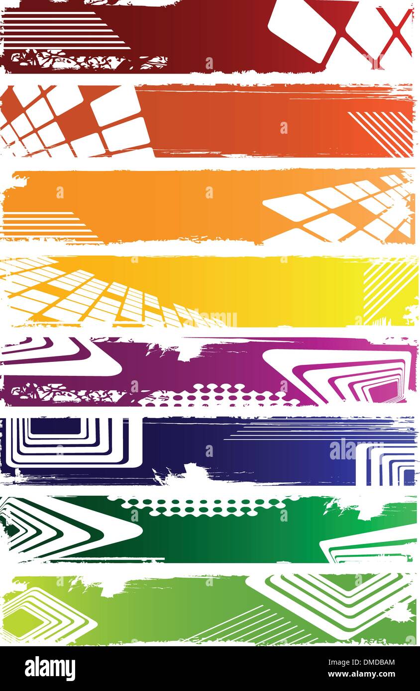 Grunge banners with place for your text Stock Vector Image & Art - Alamy