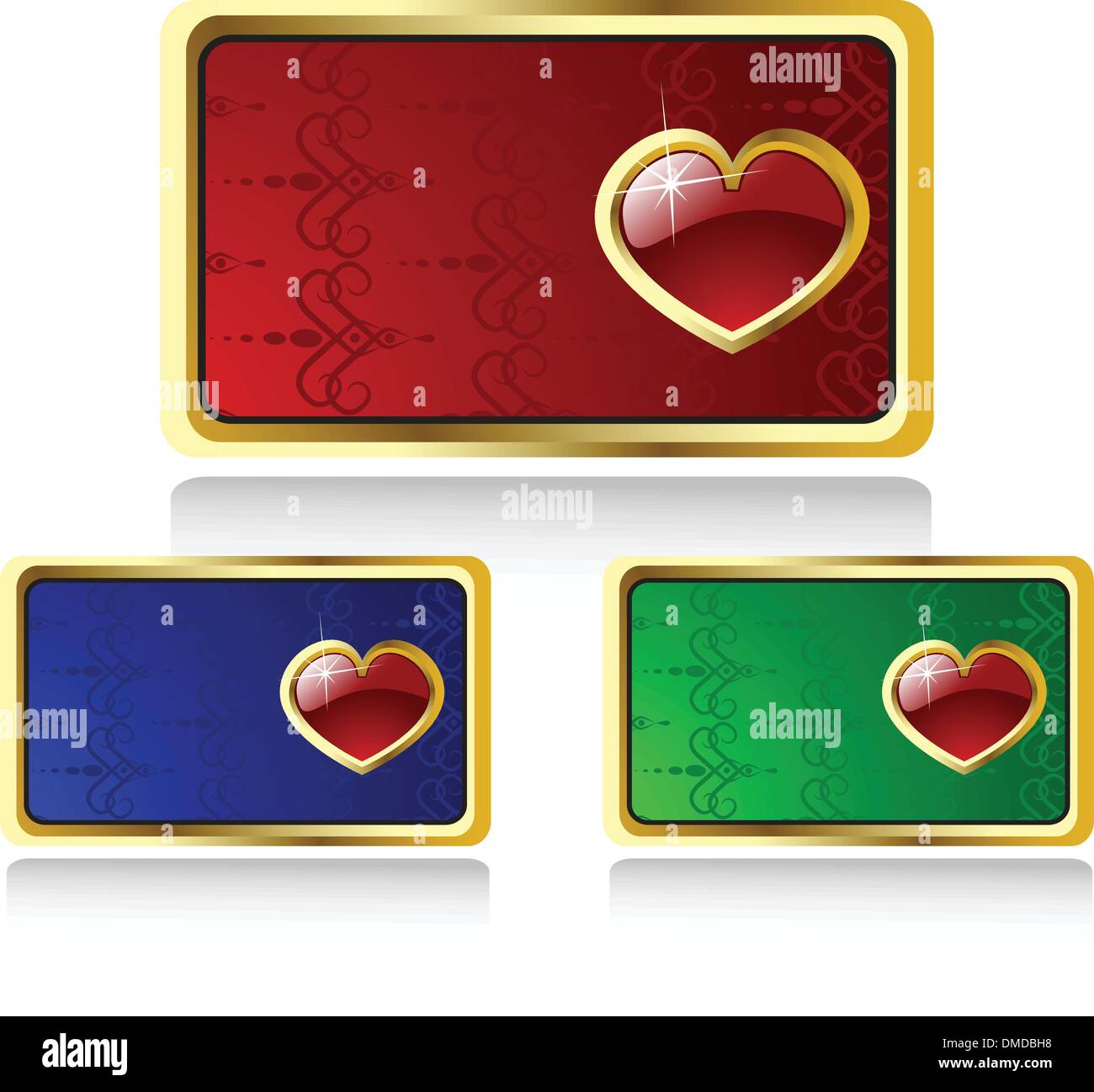 the vector valentines day cards Stock Vector Image & Art - Alamy