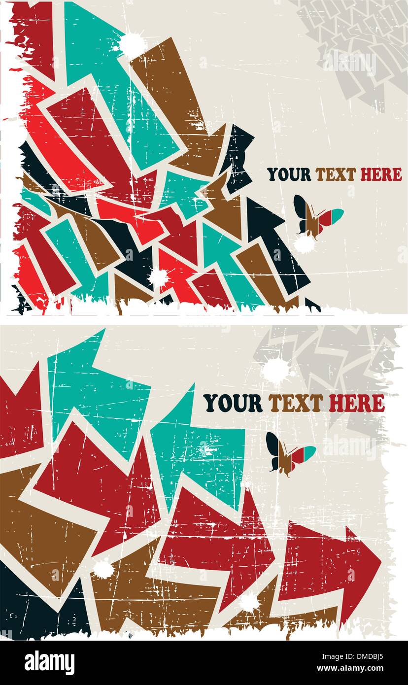 the vector retro grunge background Stock Vector Image & Art - Alamy