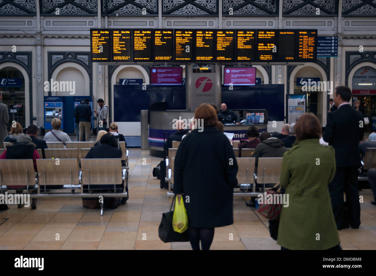 Paddington train station, West London, England, United Kingdom Stock