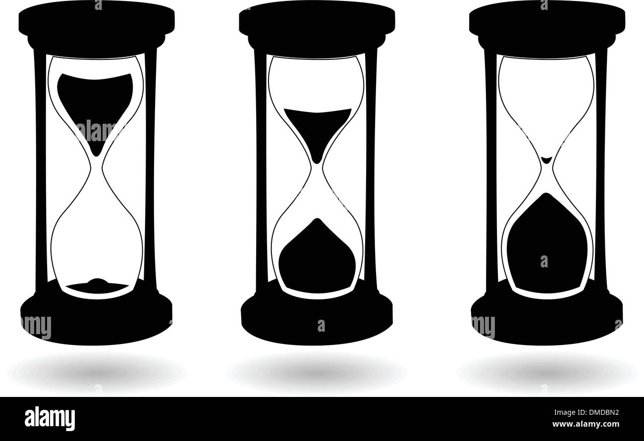 Hourglass icon time tool instrument hires stock photography and images