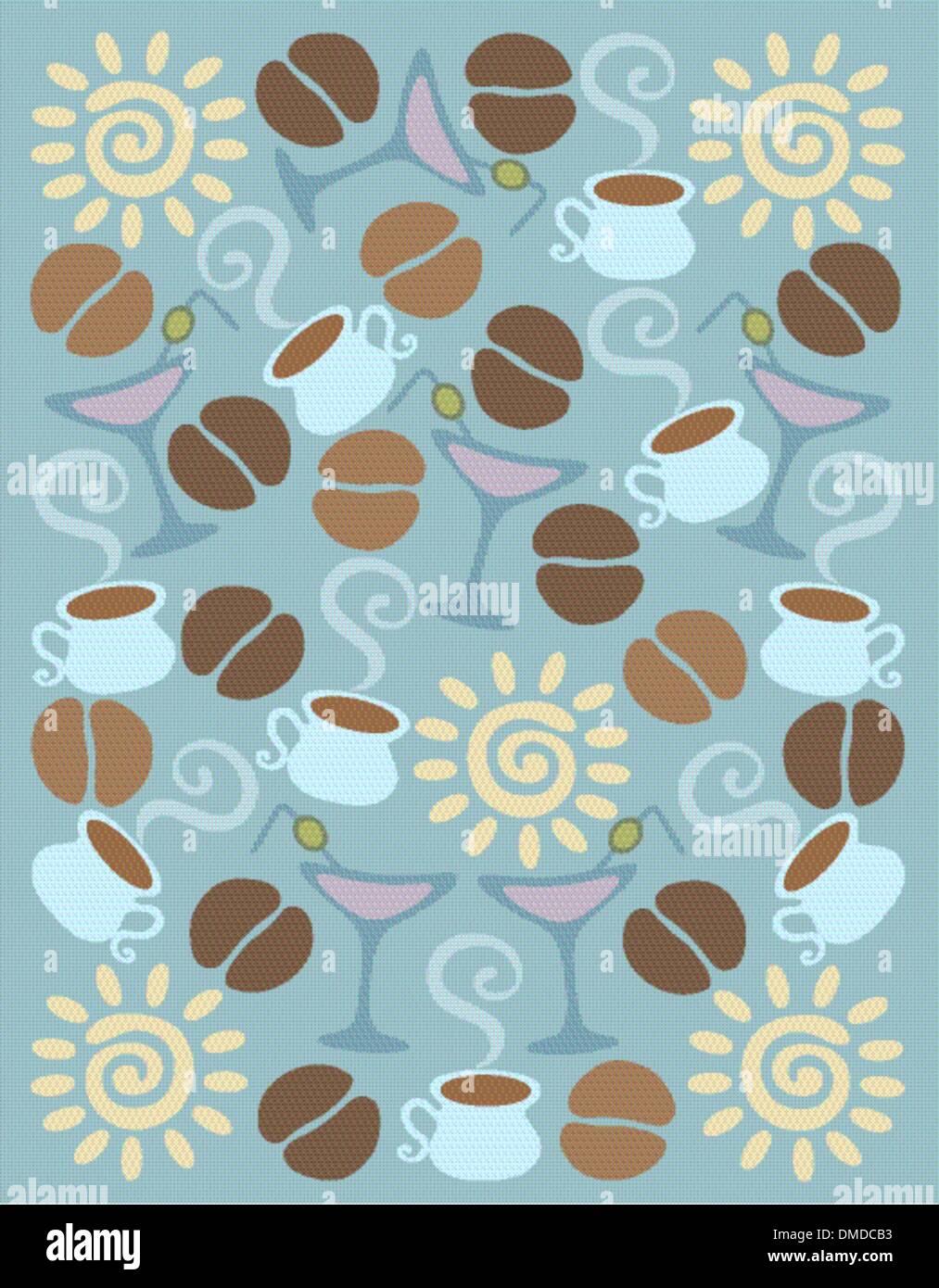 coffee background Stock Vector