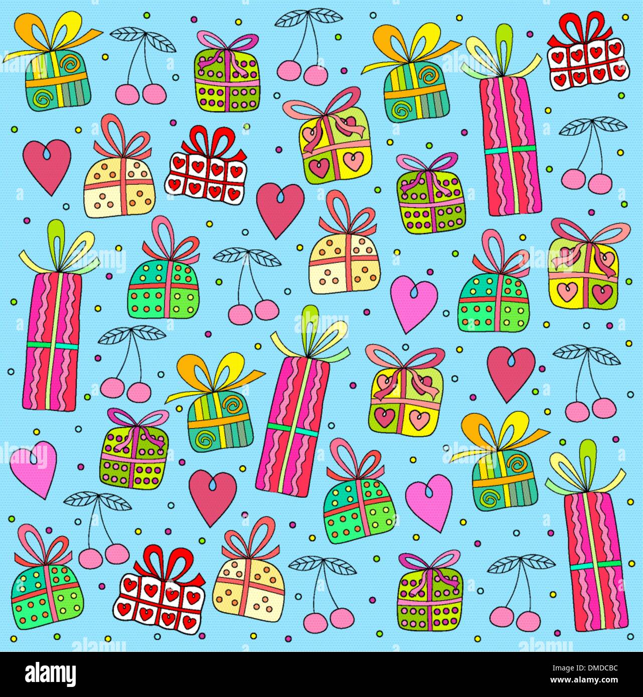 gifts on a blue background Stock Vector Image & Art Alamy