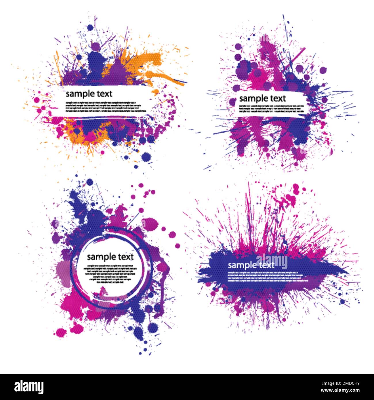 color index blot Stock Vector