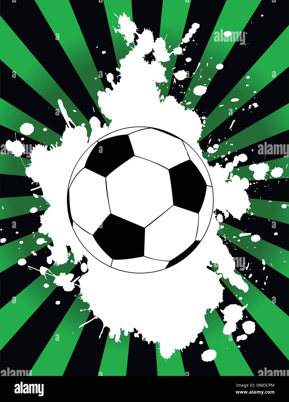 the vector grunge background with soccer ball Stock Vector Image & Art ...