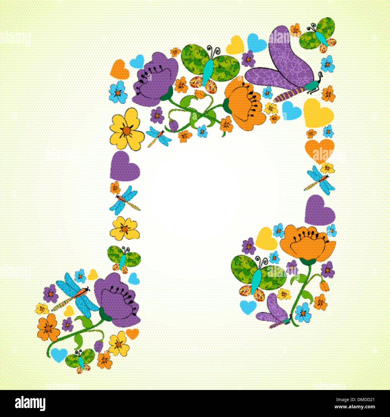 Spring music background stock vector image art alamy