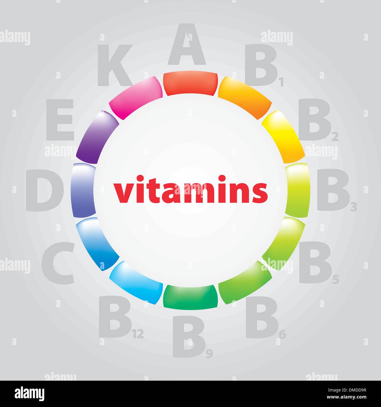 logo vitamins and nutrition Stock Vector