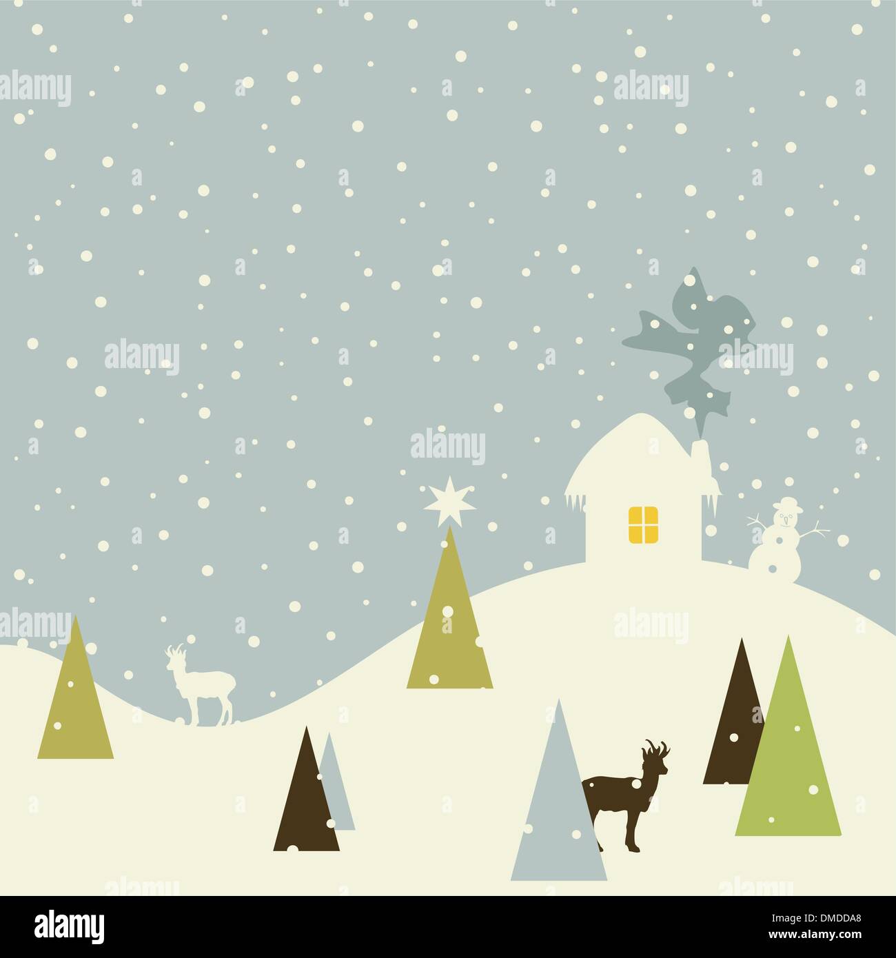Christmas small house Stock Vector Image & Art - Alamy