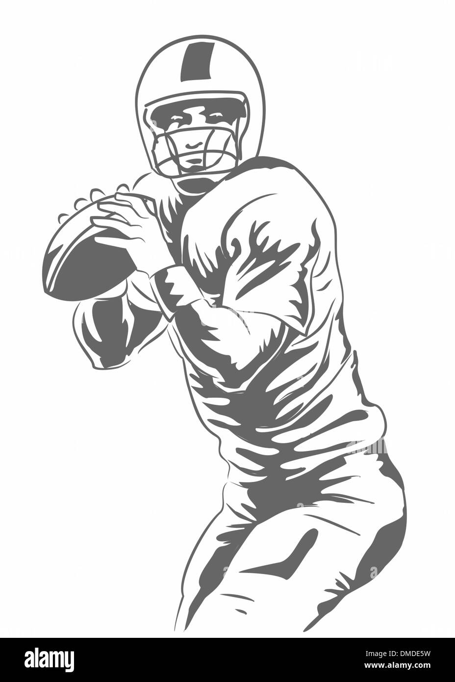 American Football Player Stock Vector Image & Art Alamy