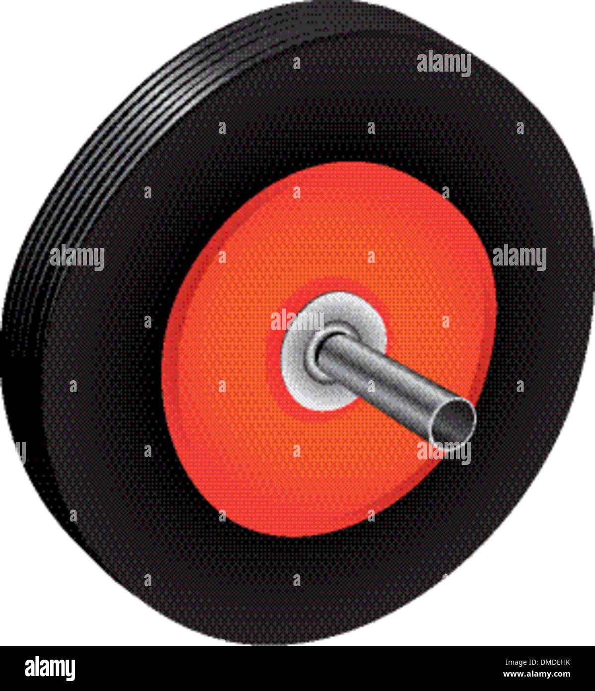 Rubber wheel for wheelbarrow Stock Vector Image & Art Alamy