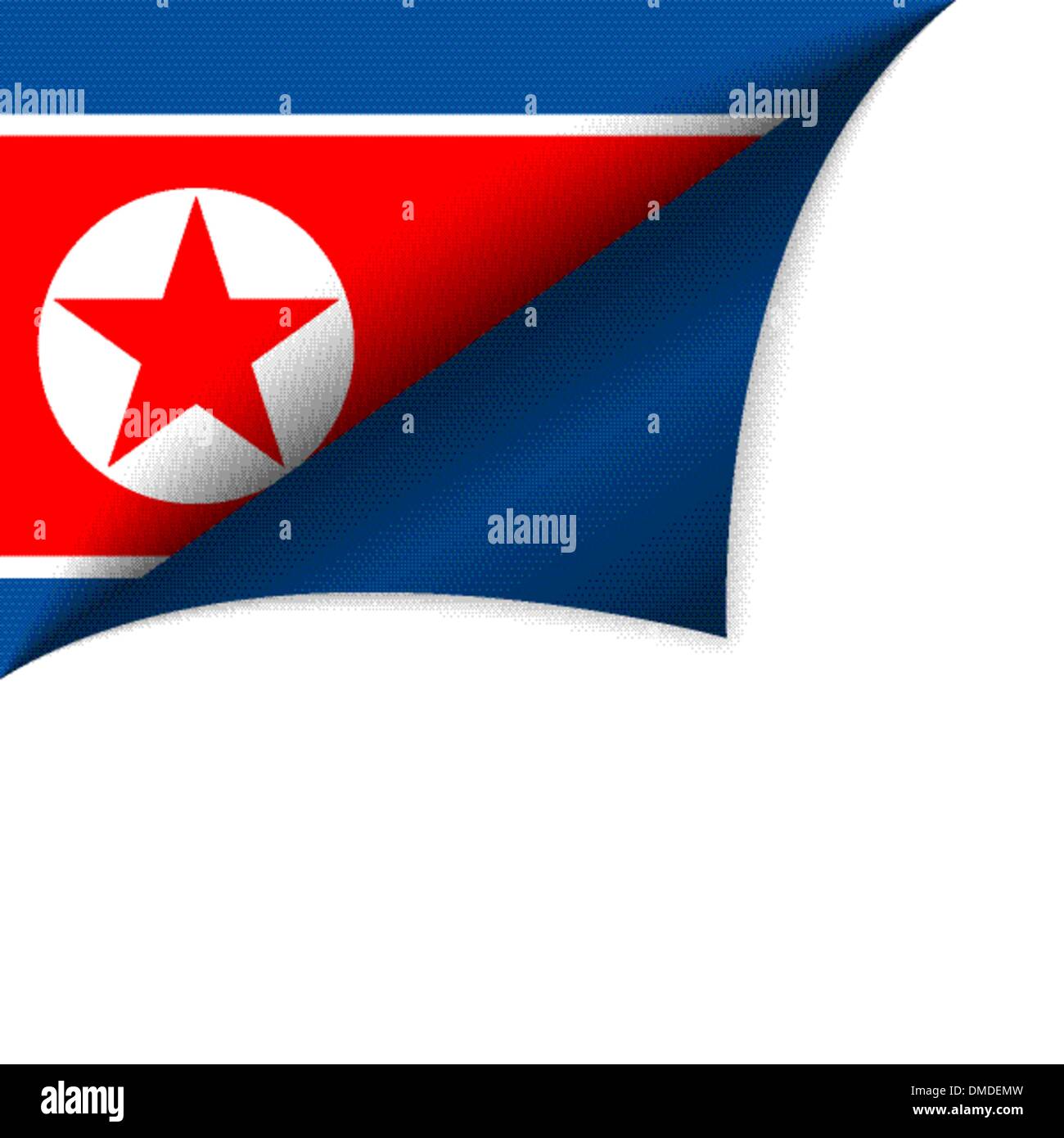 North Korea Country Flag Turning Page Stock Vector Image & Art Alamy