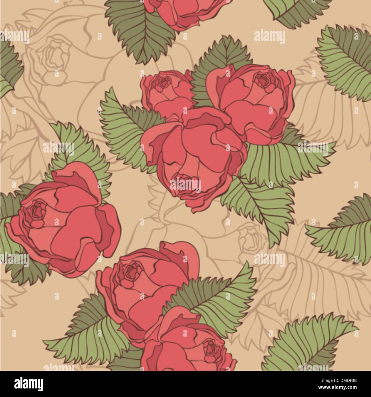 Cyan Roses Seamless Pattern seamless pattern with roses Stock Vector Image & Art - Alamy