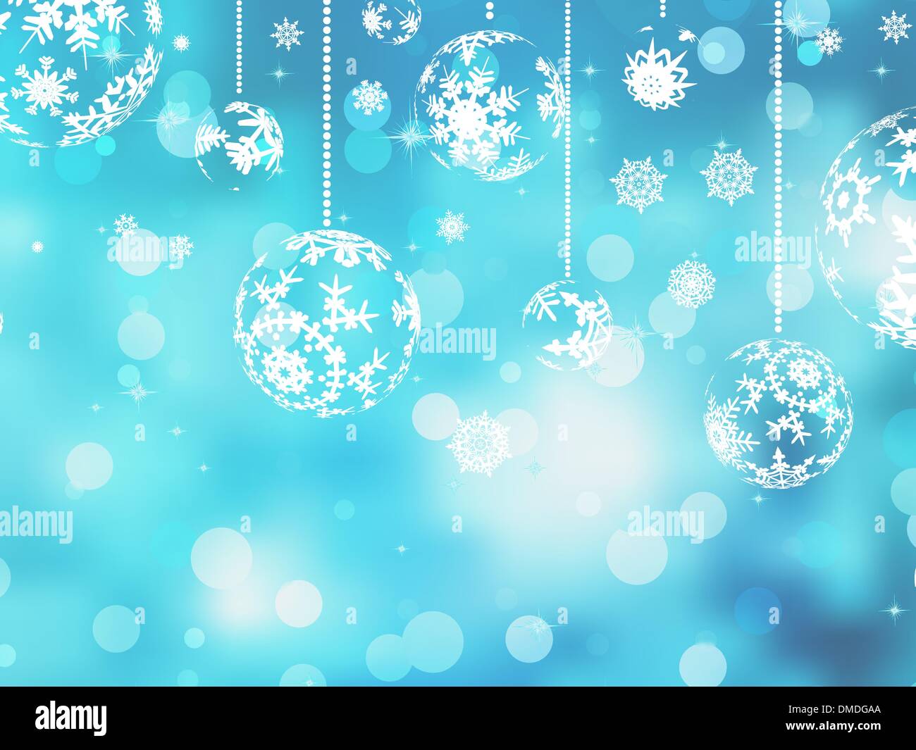 Blue background with snowflakes. EPS 8 Stock Vector Image & Art - Alamy