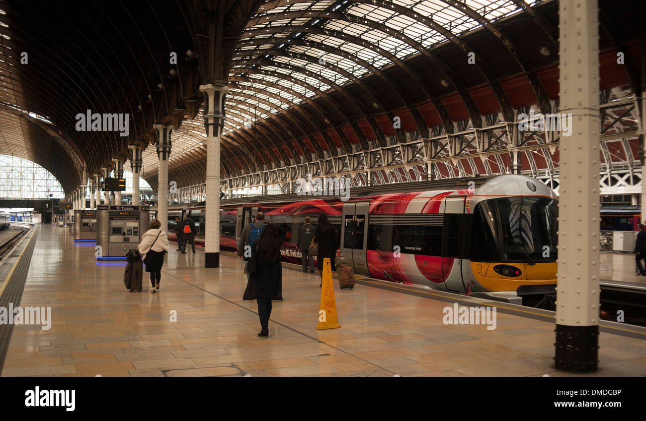 Paddington train station, West London, England, United Kingdom Stock