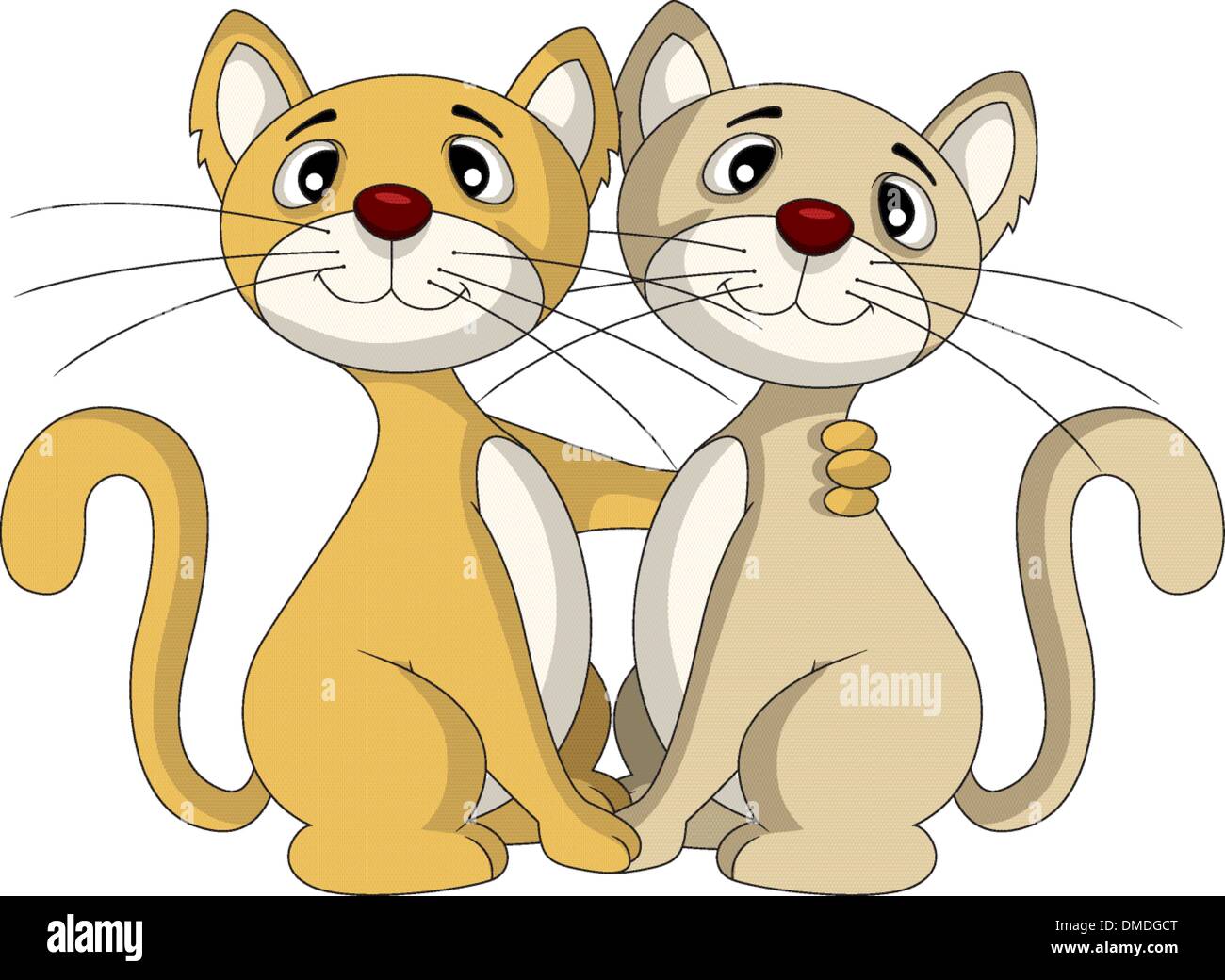 Love Cats Couple Design Romantic Vector Concept Stock Illustration -  Download Image Now - Domestic Cat, Love - Emotion, Two Animals - iStock