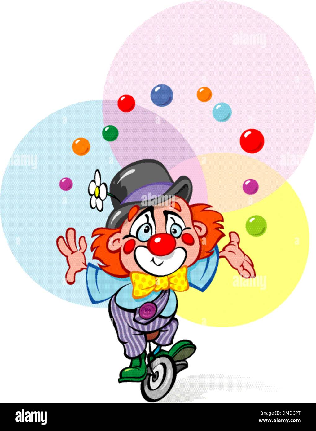 A Clown Juggler Stock Vector Image & Art - Alamy