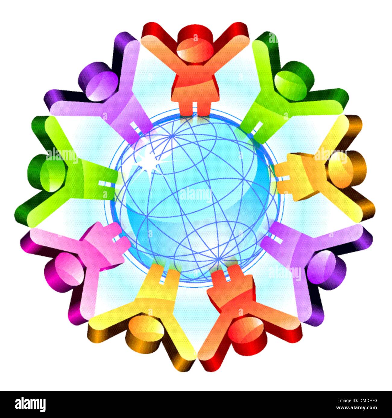 Global crowd Cut Out Stock Images Pictures Alamy