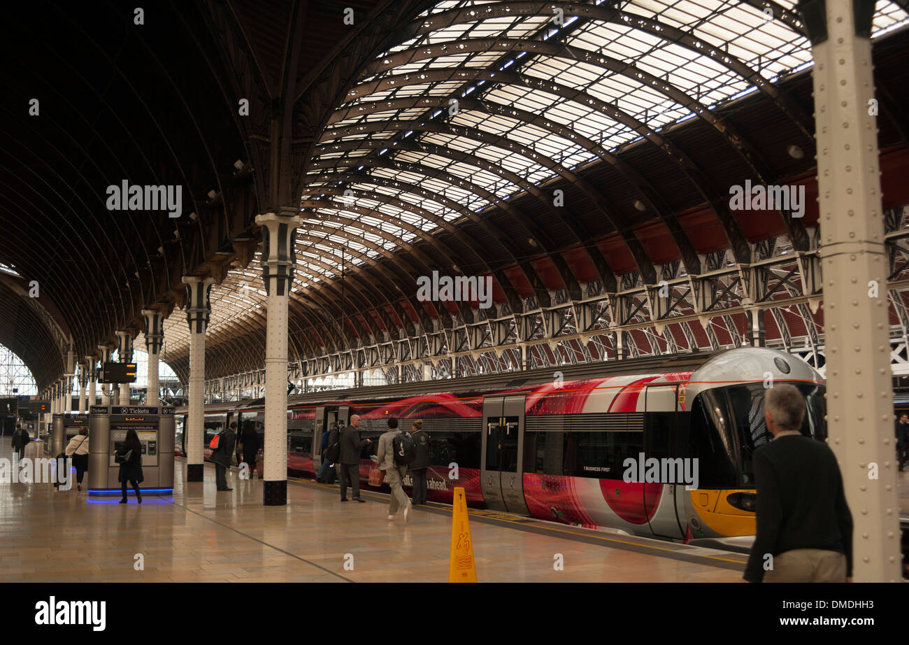 Paddington train station, West London, England, United Kingdom Stock