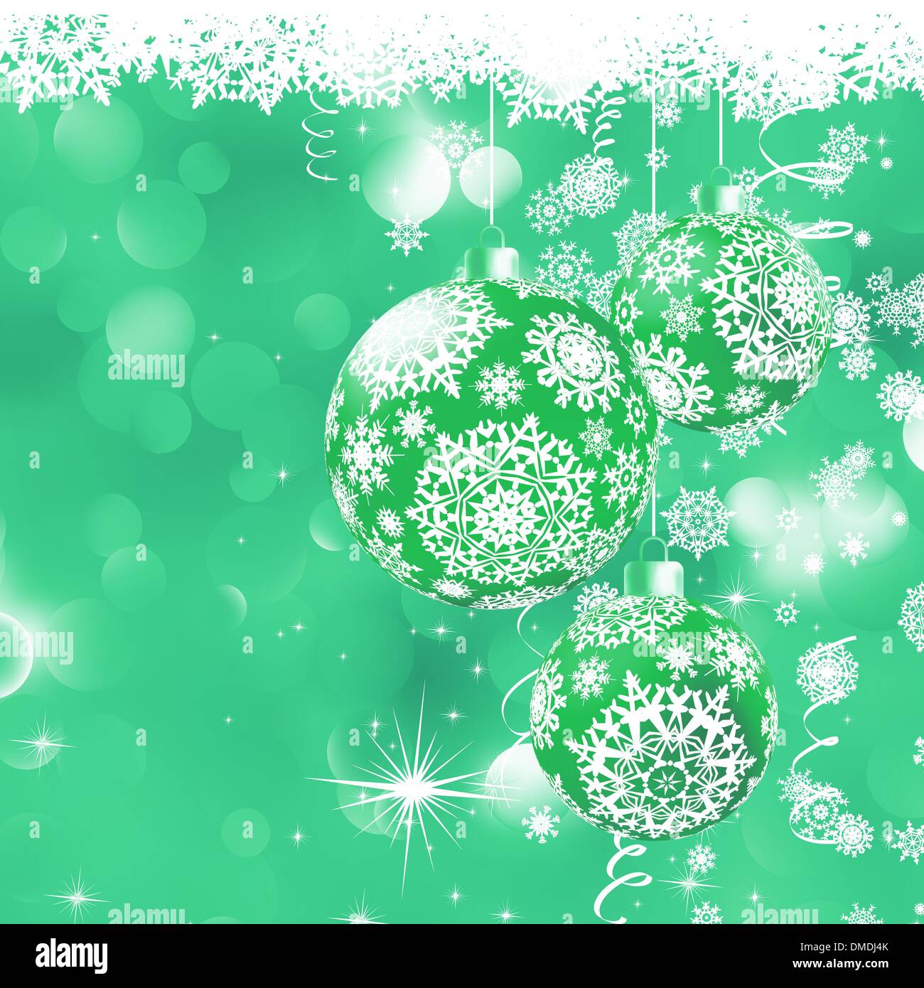 Christmas bokeh background with baubles. EPS 8 Stock Vector Image & Art ...