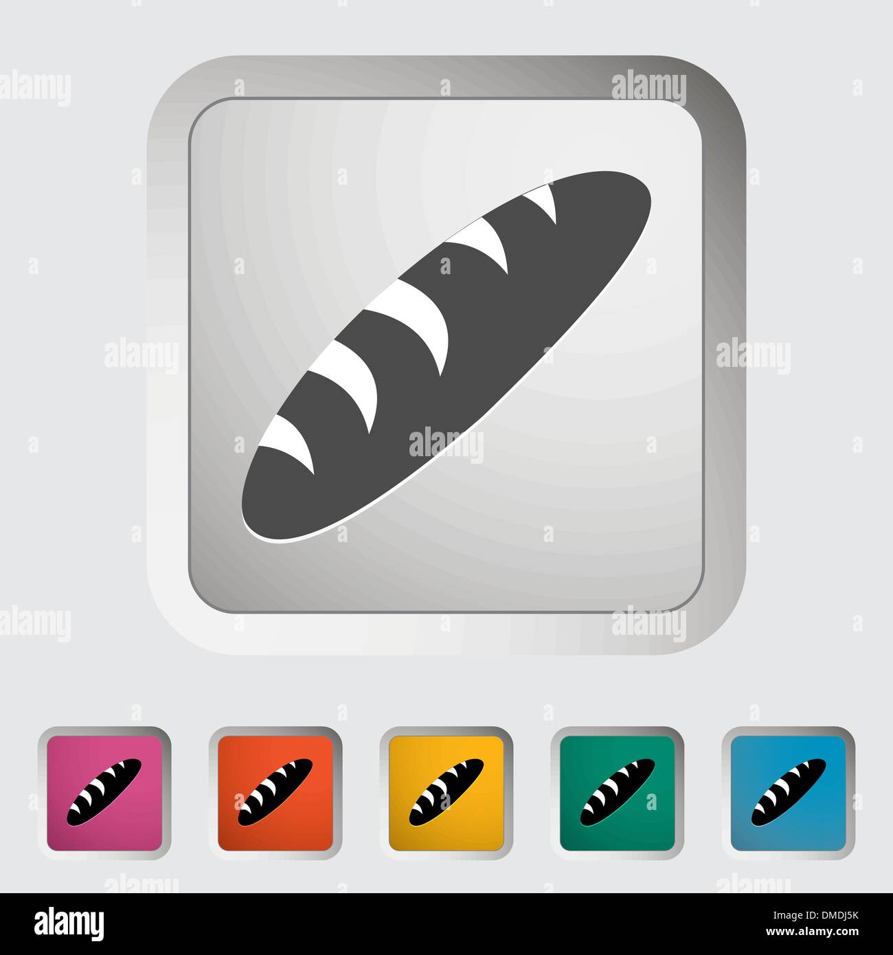 Loaf of bread painting Stock Vector Images - Alamy