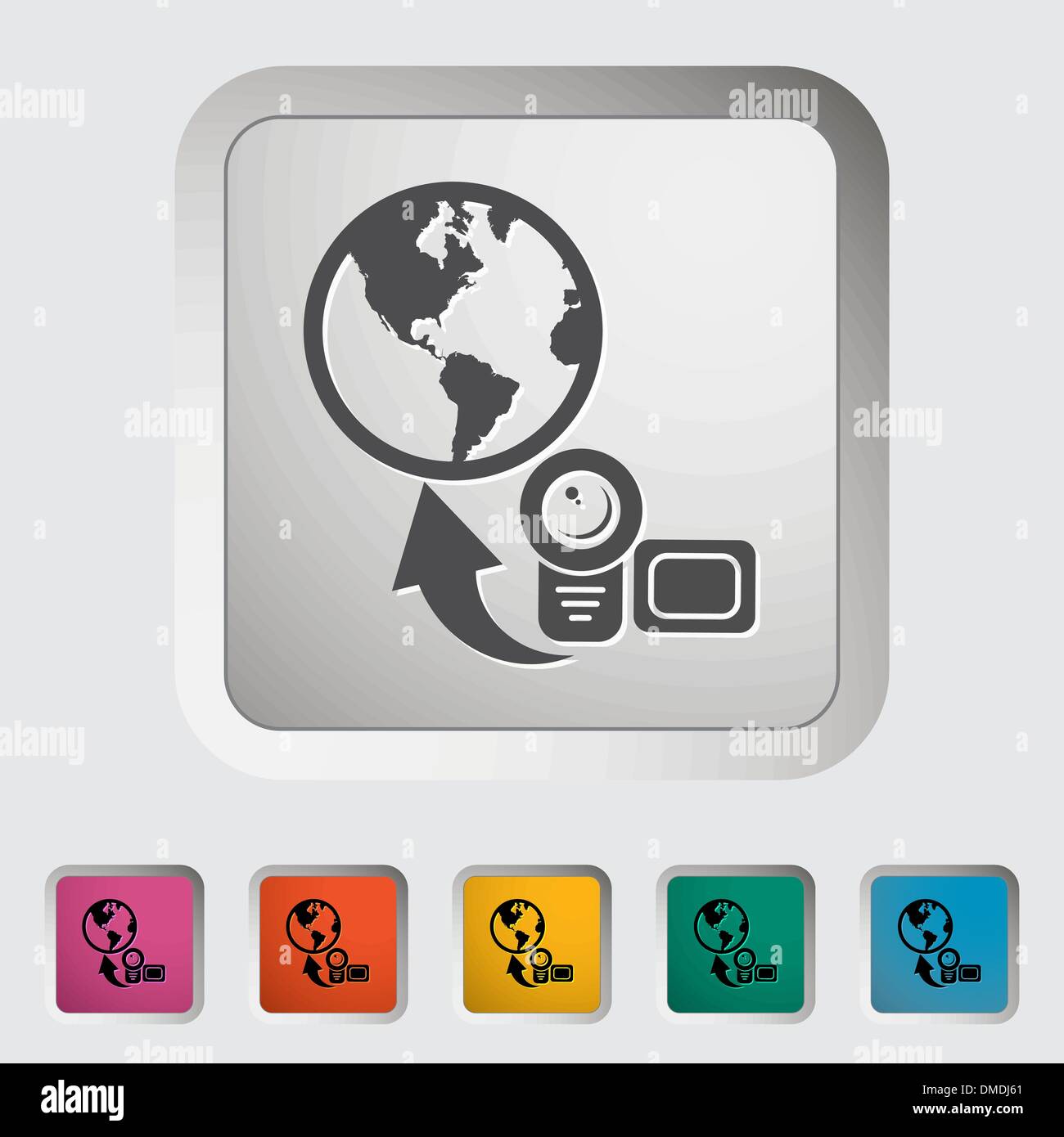 Upload video Stock Vector