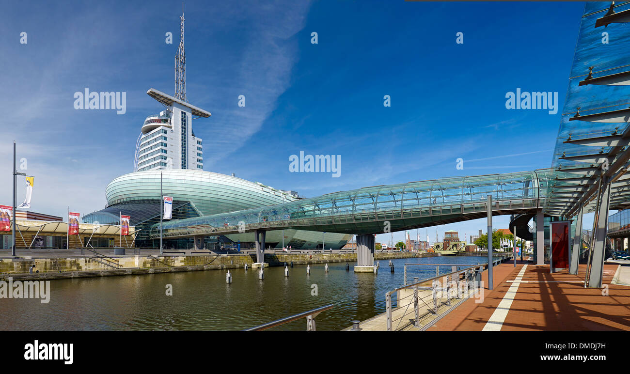 Atlantic Sail City Hotel and Klimahaus in Bremerhaven, Bremen, Germany Stock Photo