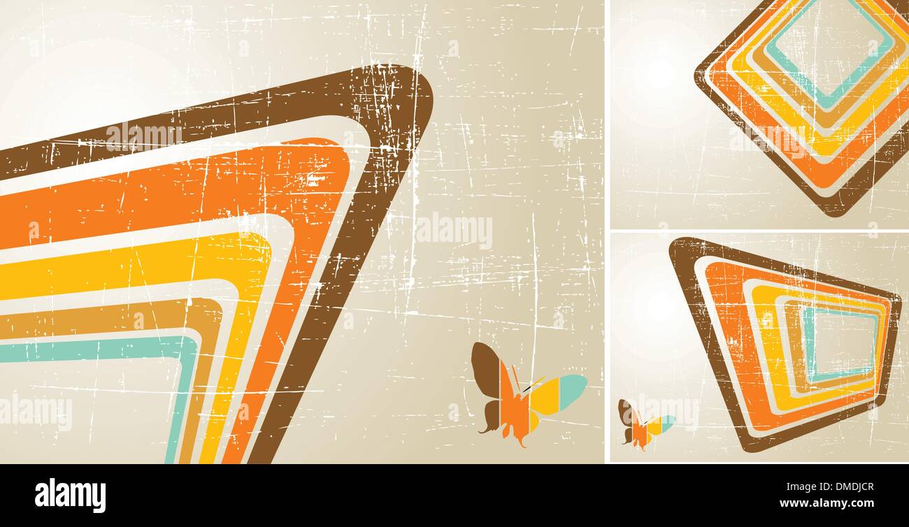 the vector retro grunge background Stock Vector Image & Art - Alamy