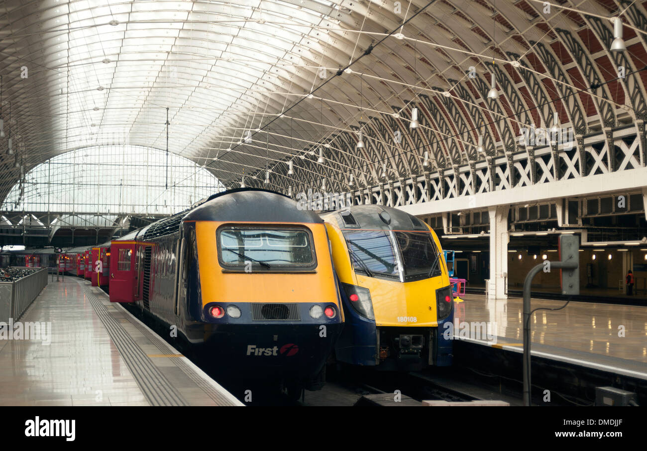 Paddington train station, West London, England, United Kingdom Stock