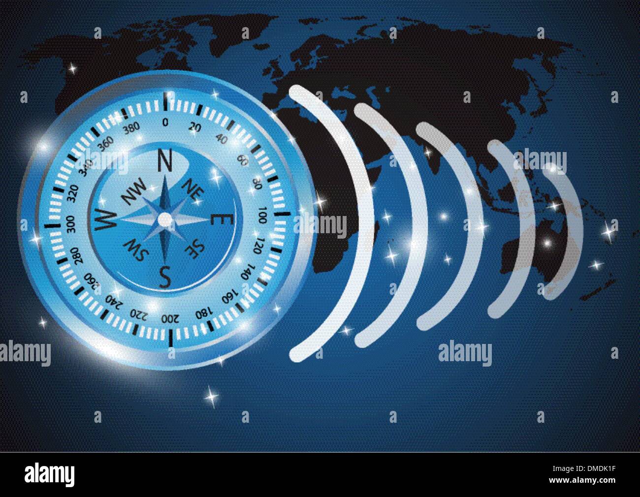 Abstract compass vector background Stock Vector Image & Art - Alamy