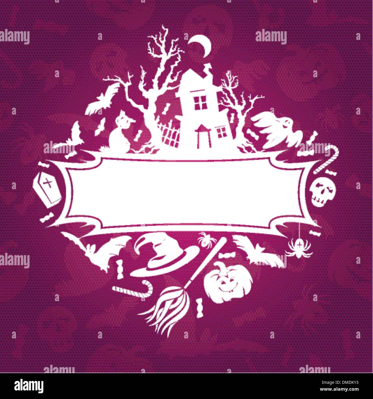 Halloween frame vector illustration Stock Vector Image & Art - Alamy