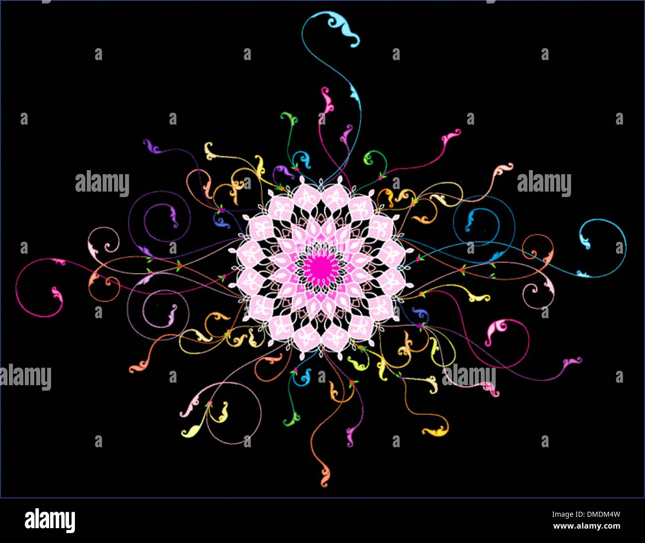 Modern islamic floral design Stock Vector