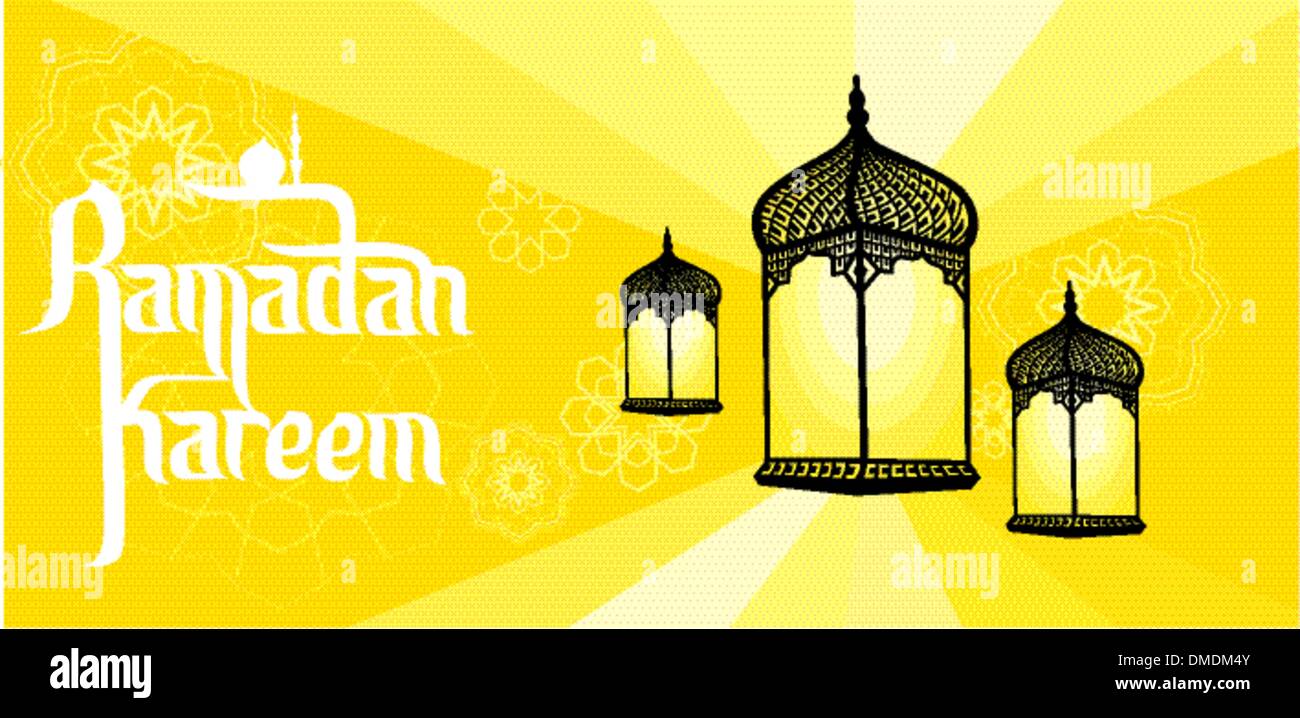 Illustration of ramadan lantern Stock Vector