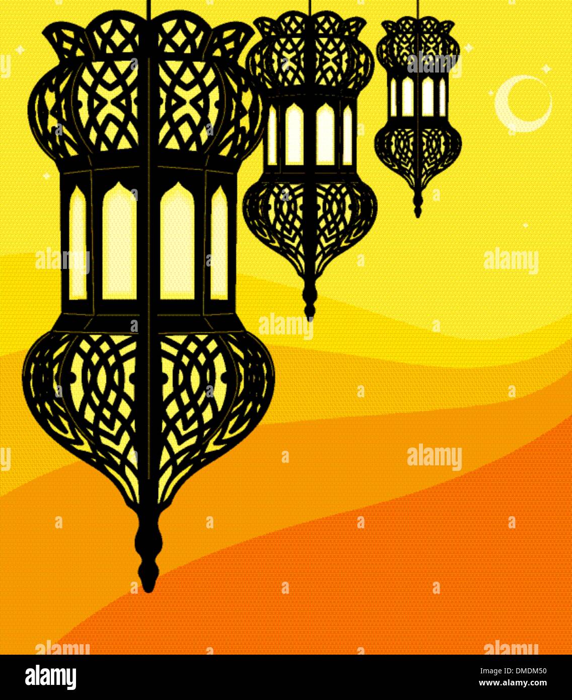 Illustration of stylish ramadan lantern Stock Vector