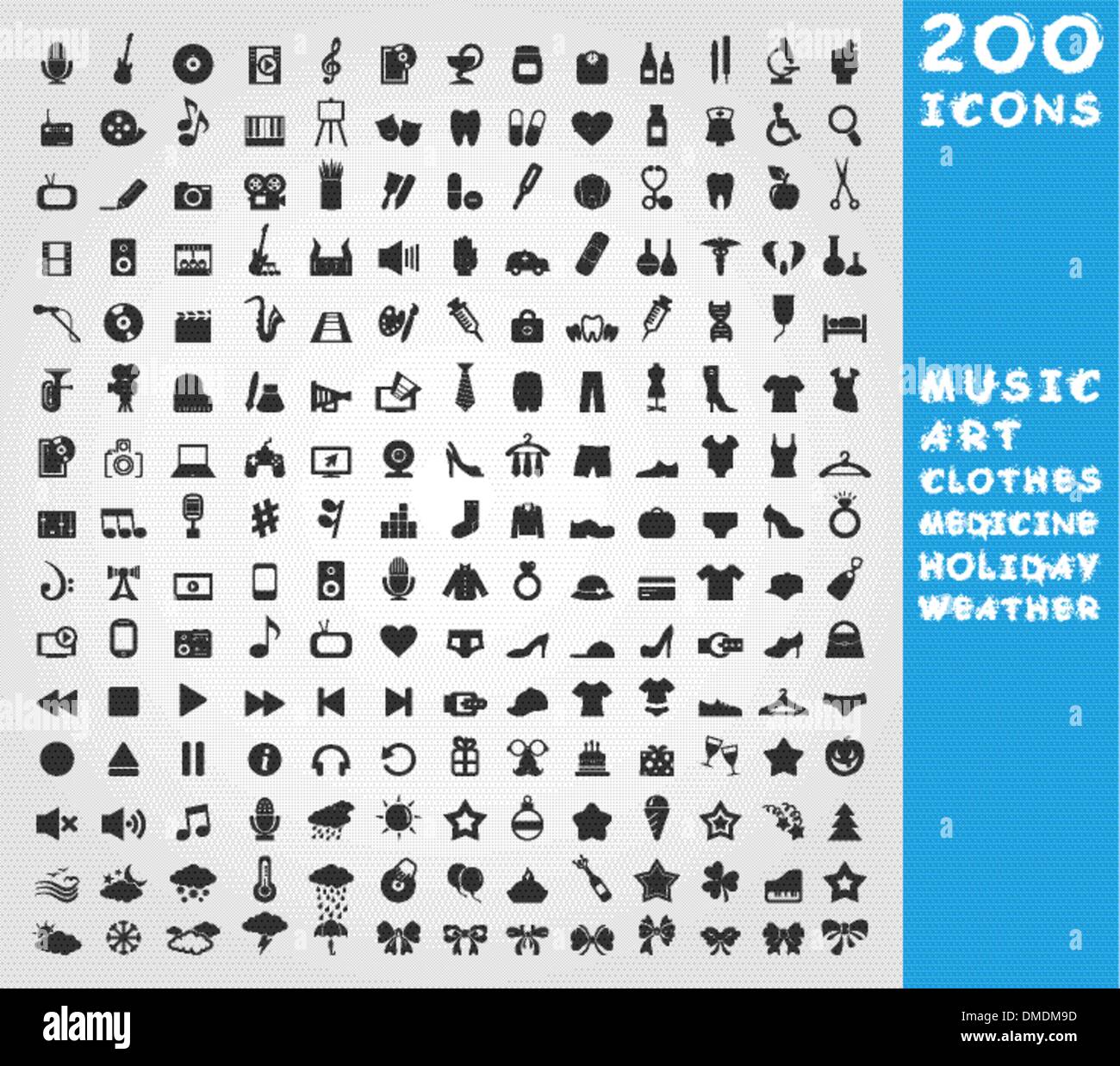 Collection of icons Stock Vector Image & Art - Alamy