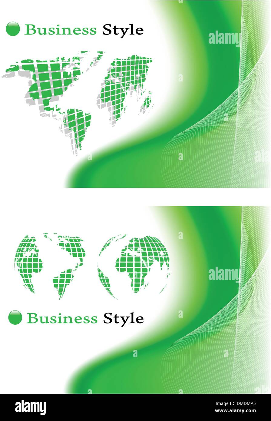 the vector green abstract background set Stock Vector Image & Art - Alamy