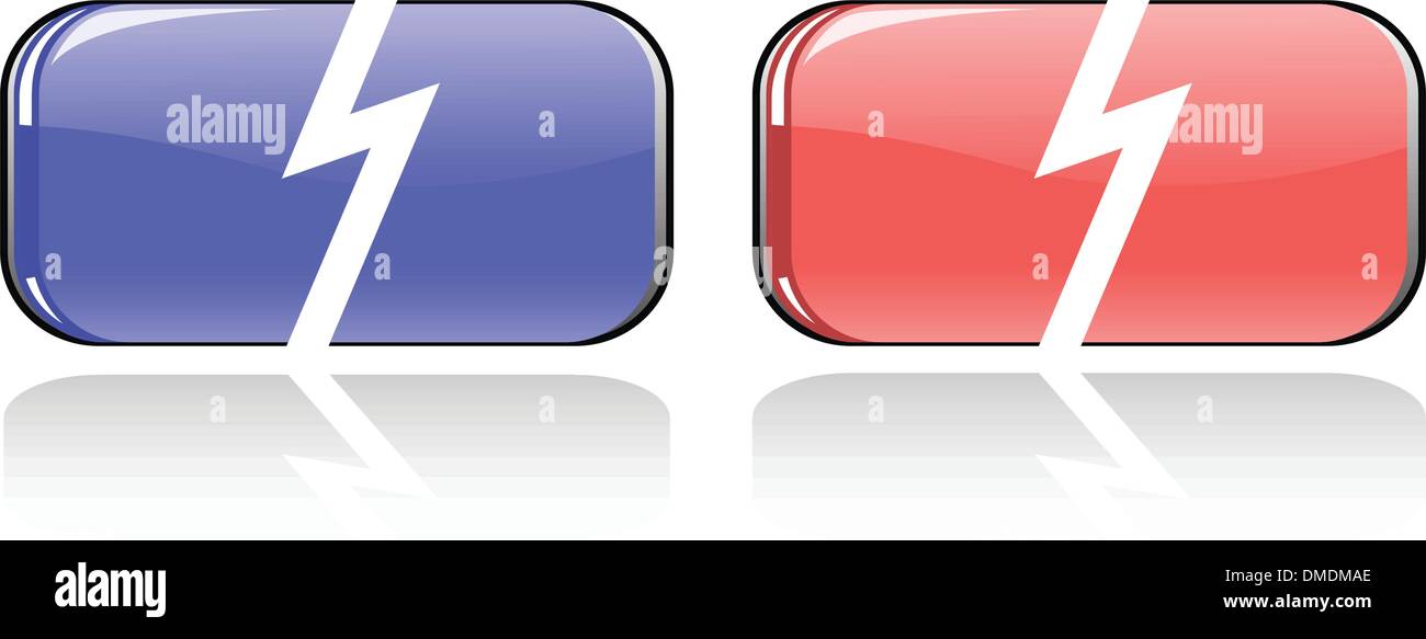 the color vector button set Stock Vector