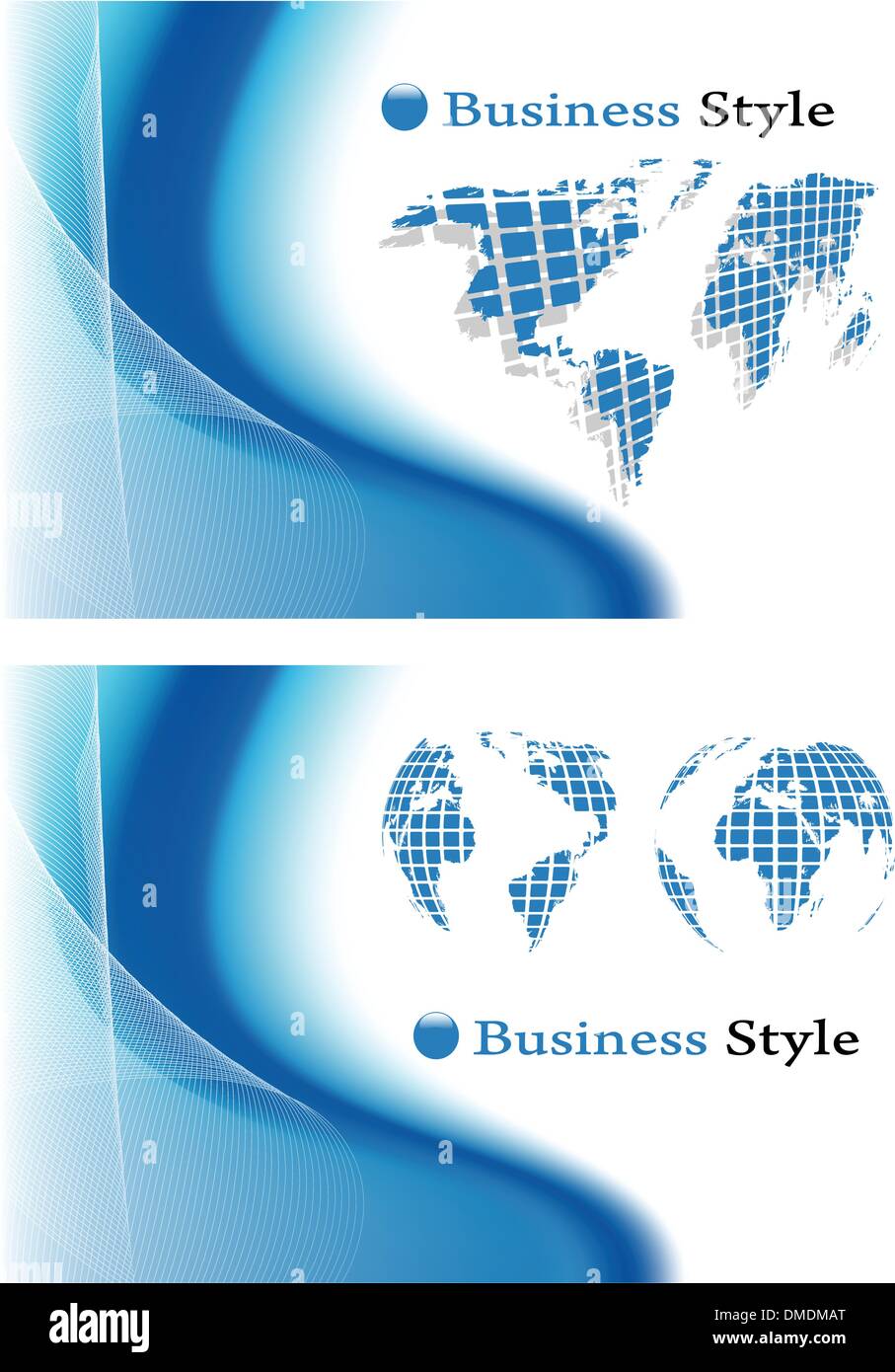 the vector blue abstract background set Stock Vector Image & Art - Alamy