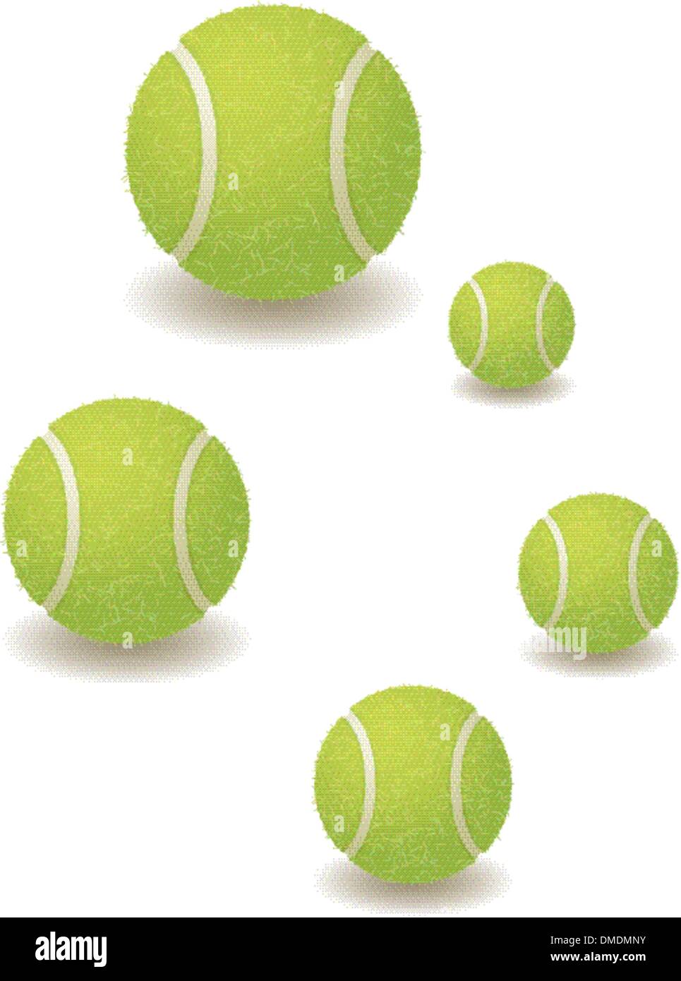 Tennis balls of the different size Stock Vector Image & Art Alamy