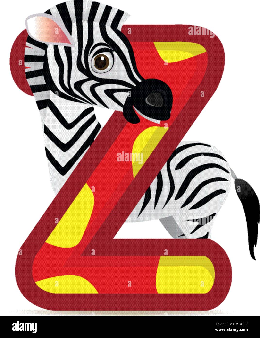 animal alphabet Z with Zebra cartoon Stock Vector Image & Art - Alamy