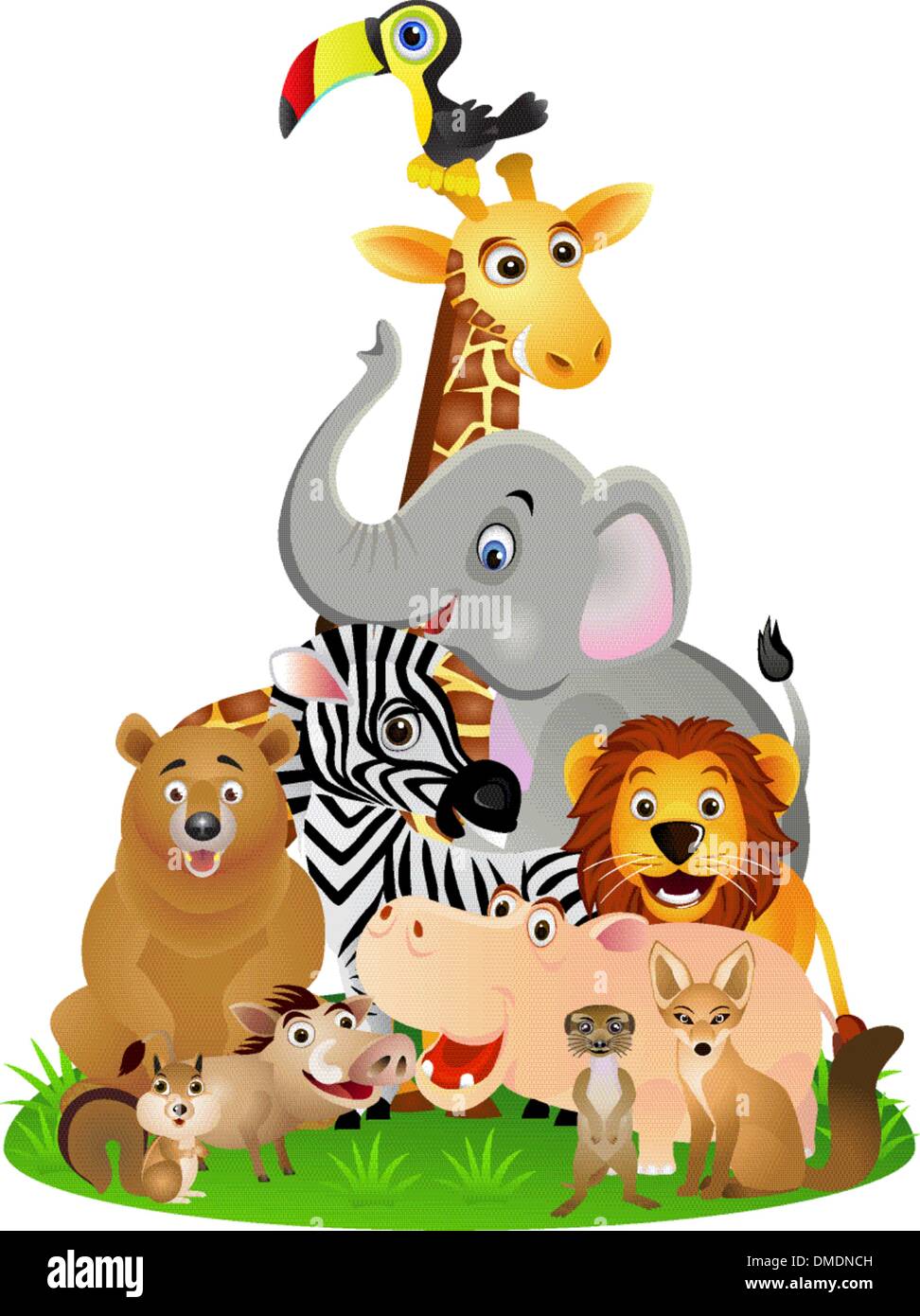 Wild animal cartoon Stock Vector Image & Art - Alamy
