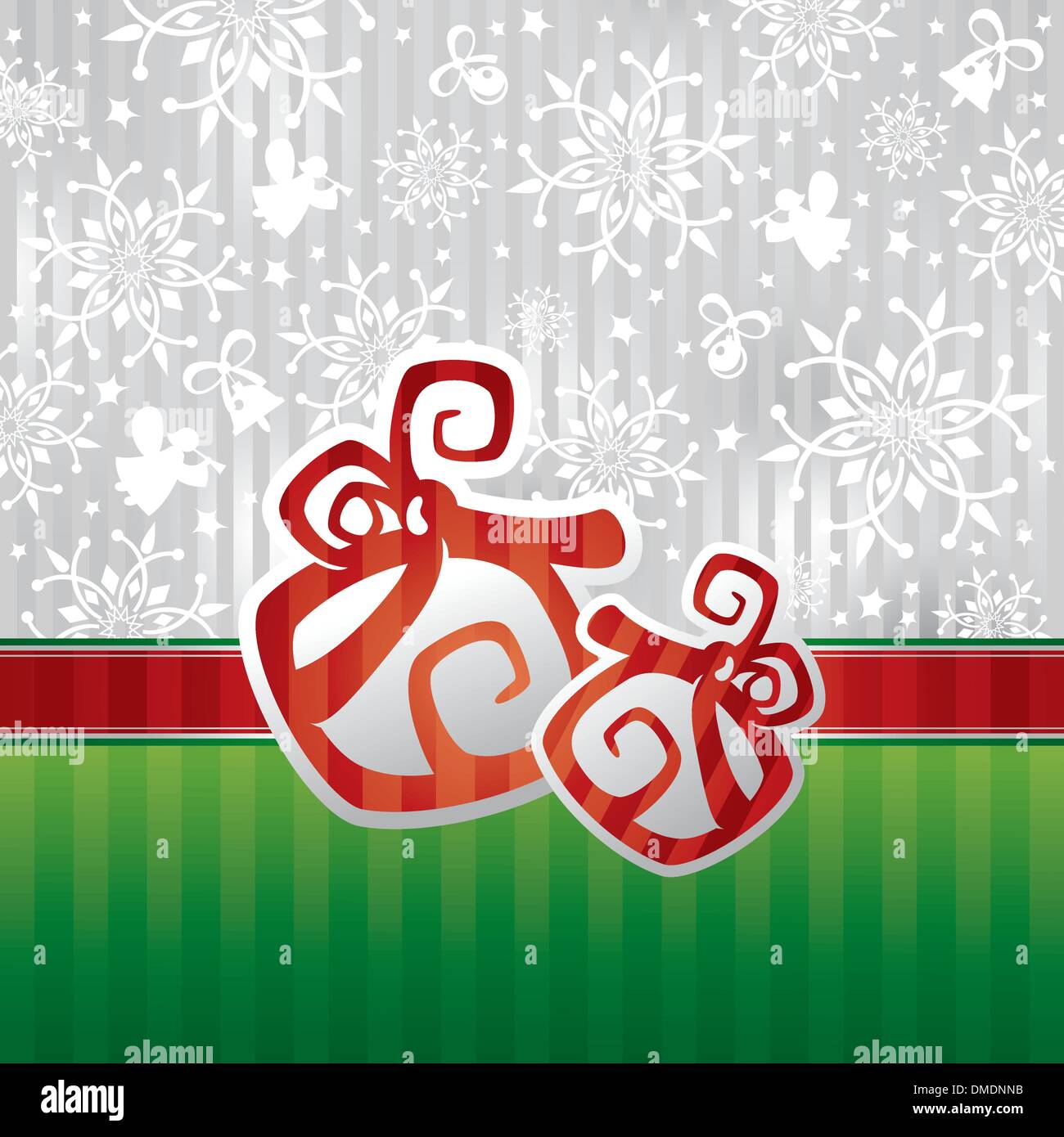 Christmas card vector illustration Stock Vector Image & Art - Alamy
