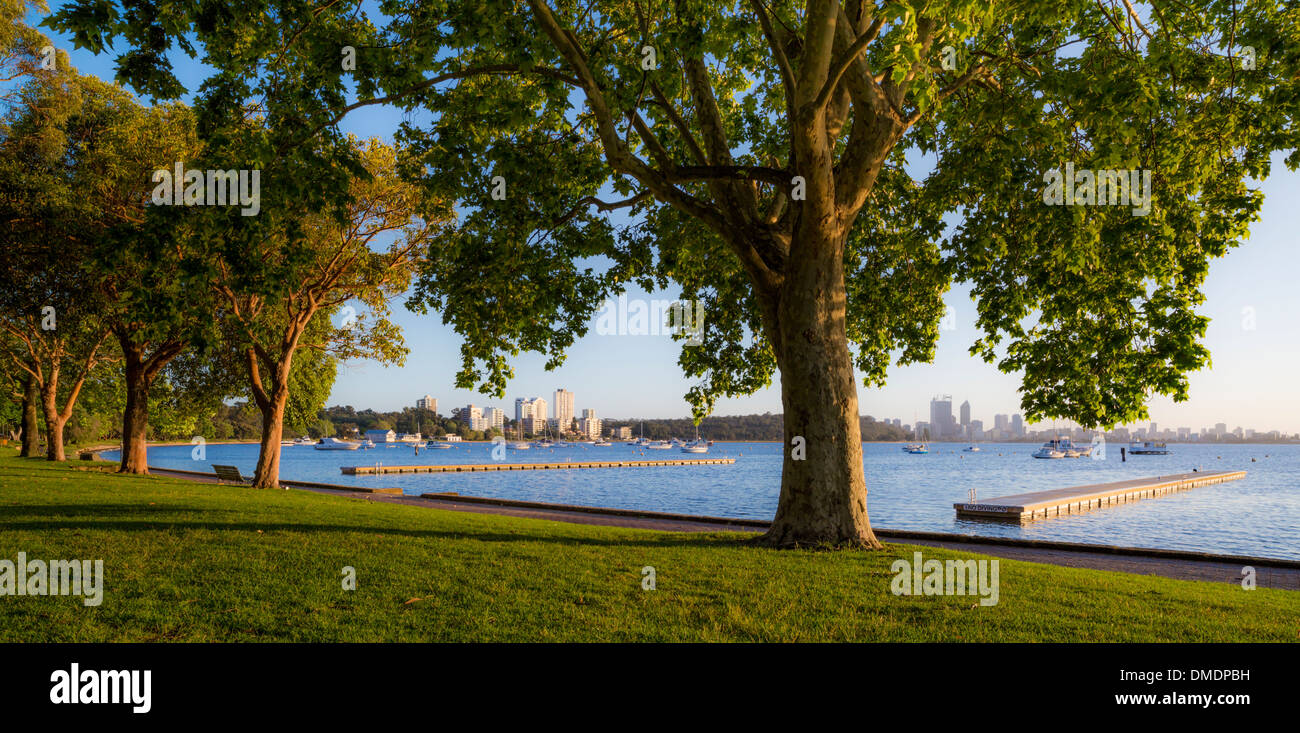 Matilda Bay on the Swan River. Perth, Western Australia Stock Photo