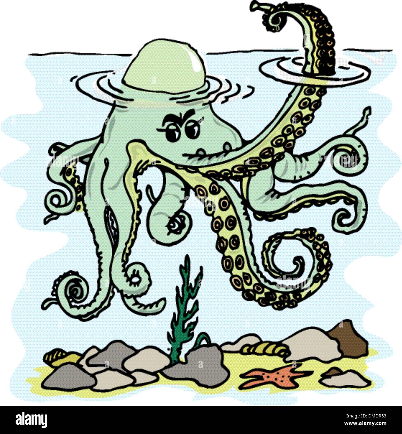 Octopus image Stock Vector