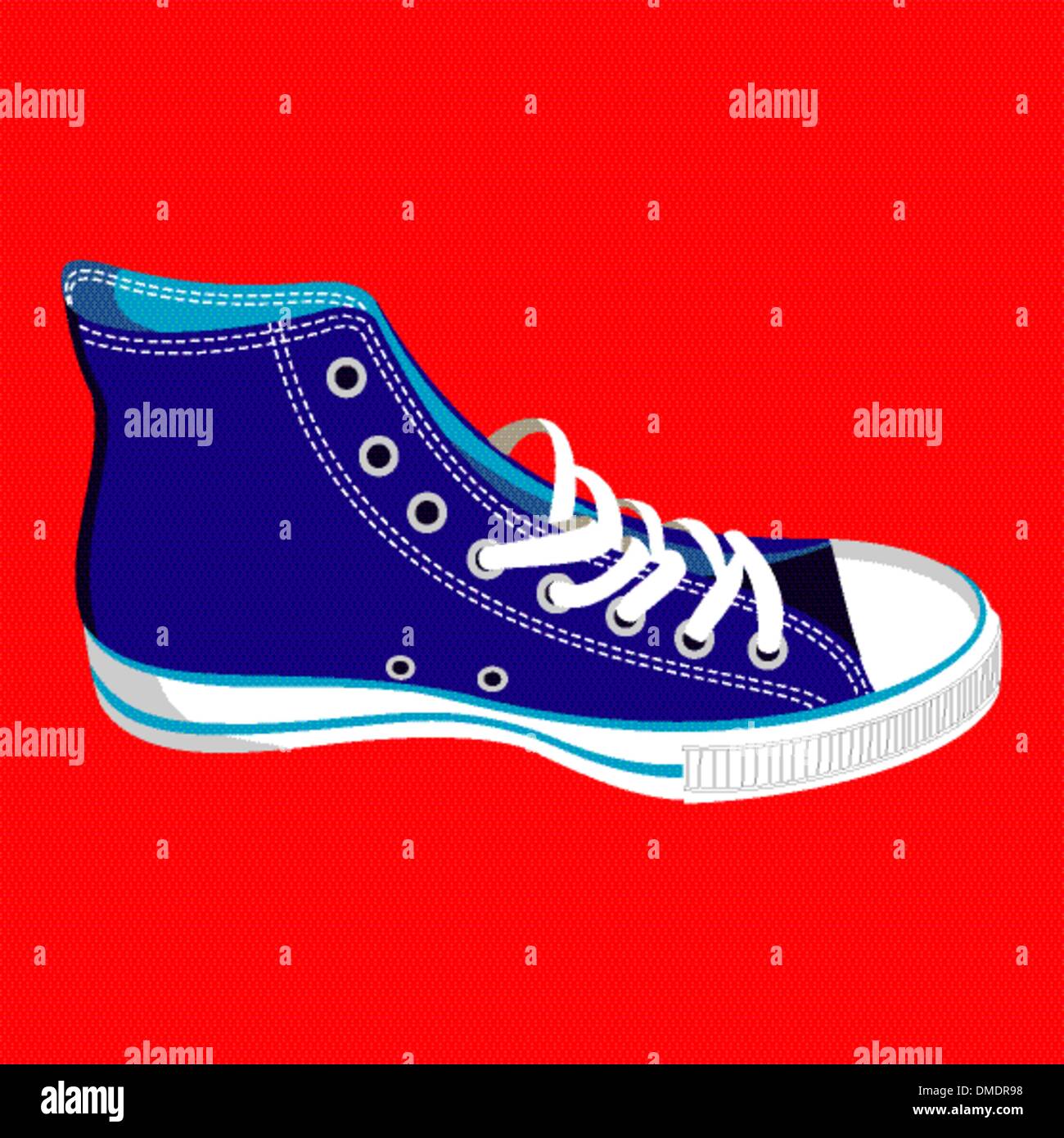 Teenager sneaker isolated Stock Vector