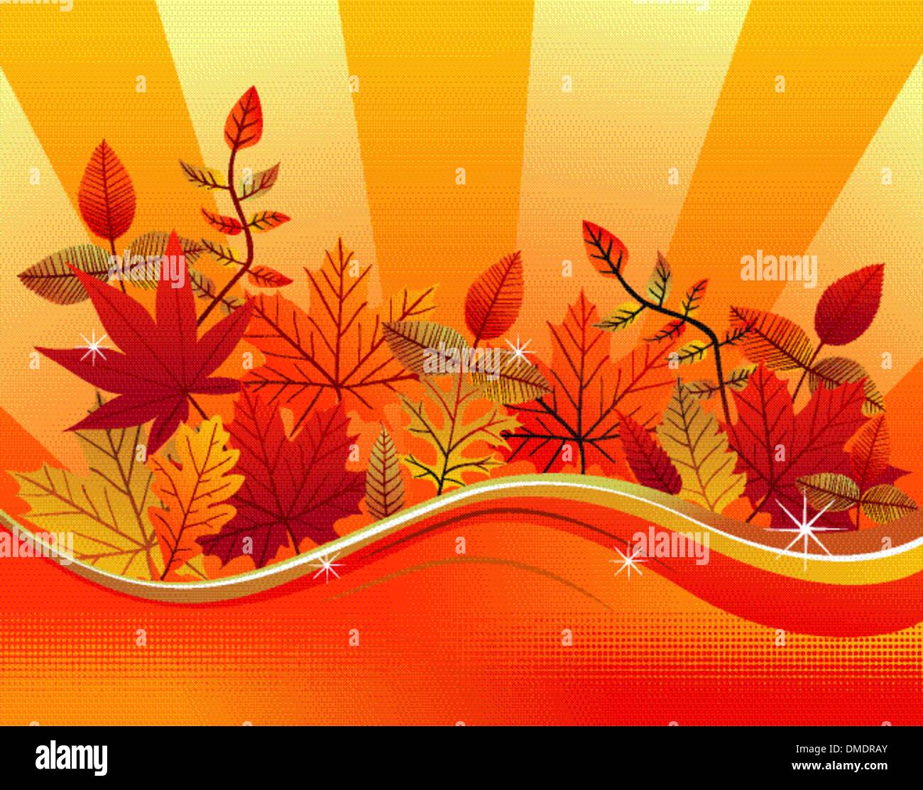 Fall season background Stock Vector